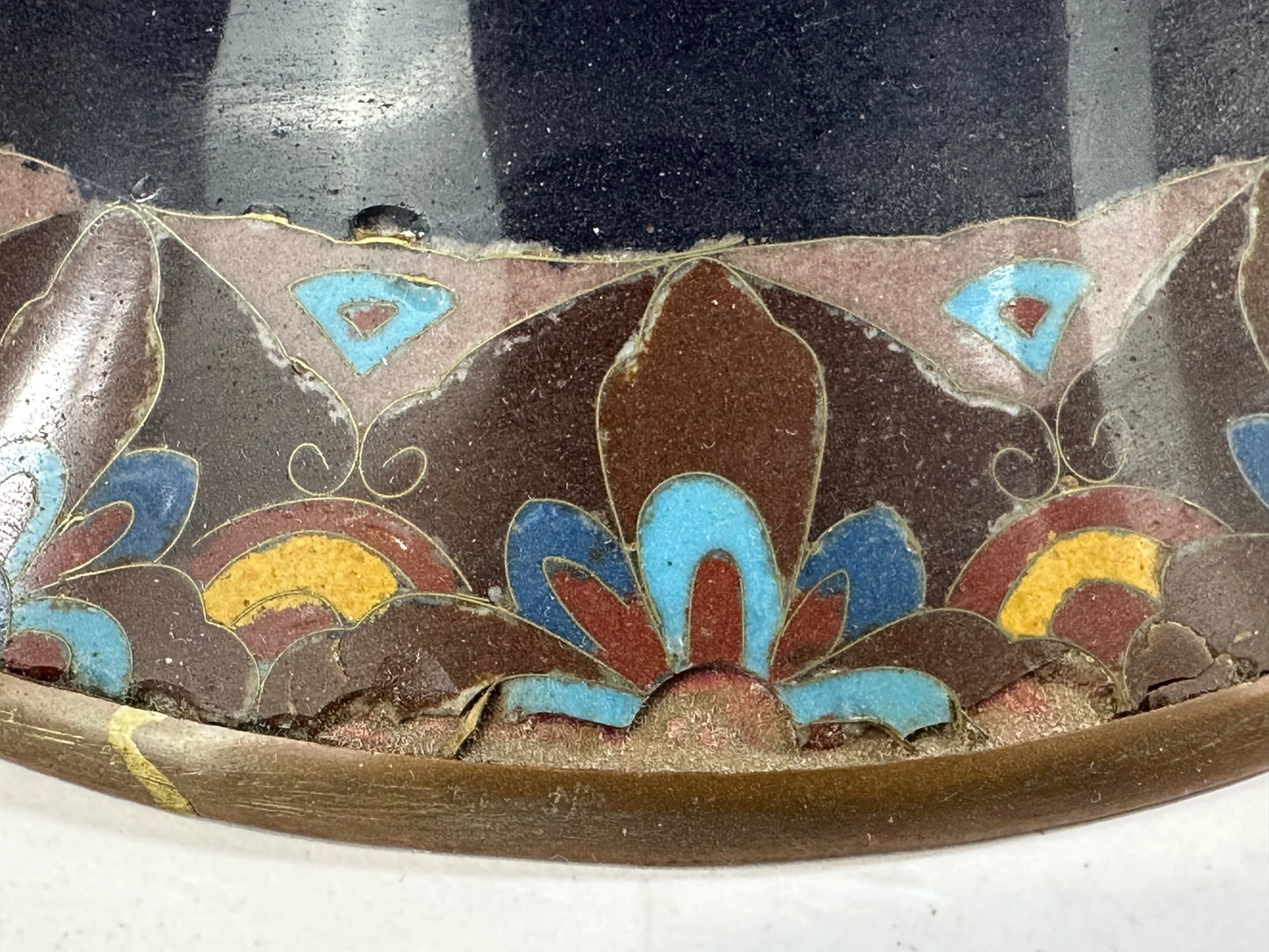 Very Rare Antique Japanese Meiji Era (late 1800's) Cloisonné Vase 24"