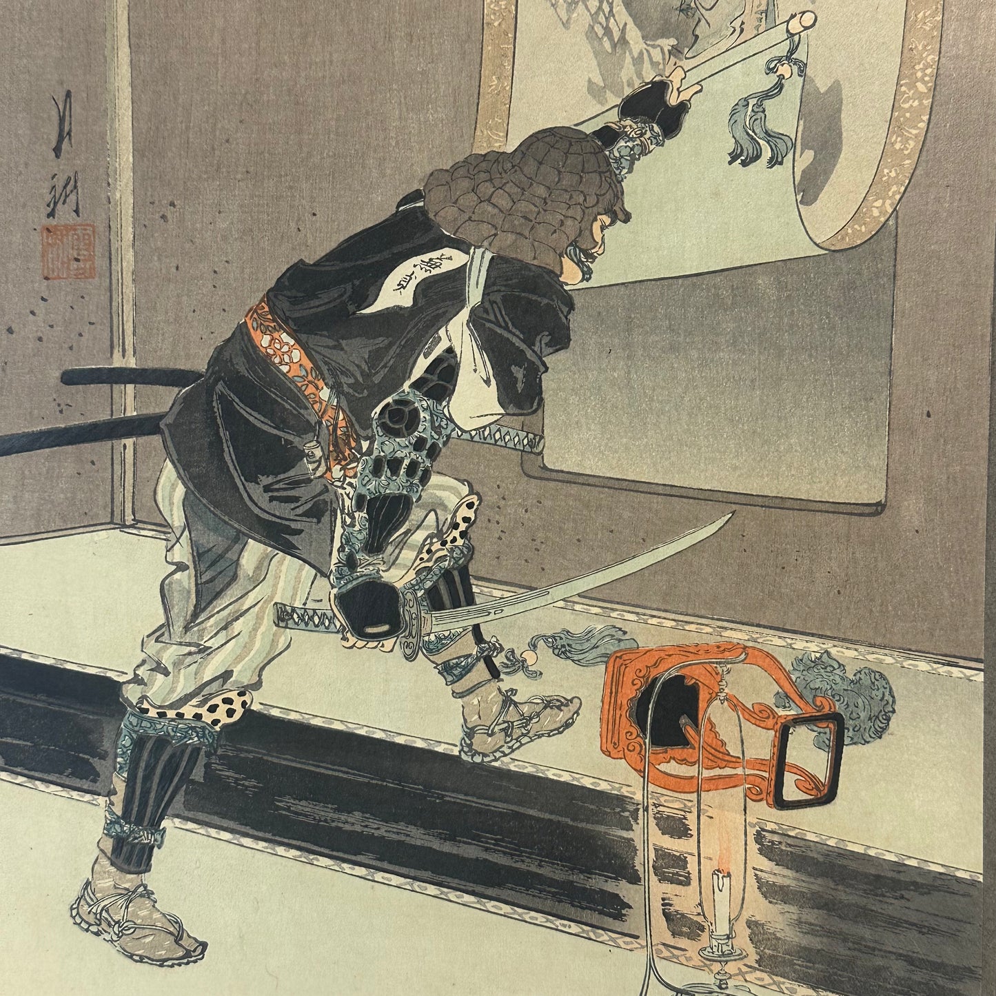 Giclee Woodblock Print 1895 by Gekko (1859-1920) Series 47 Ronin Yoshida Sawaemon