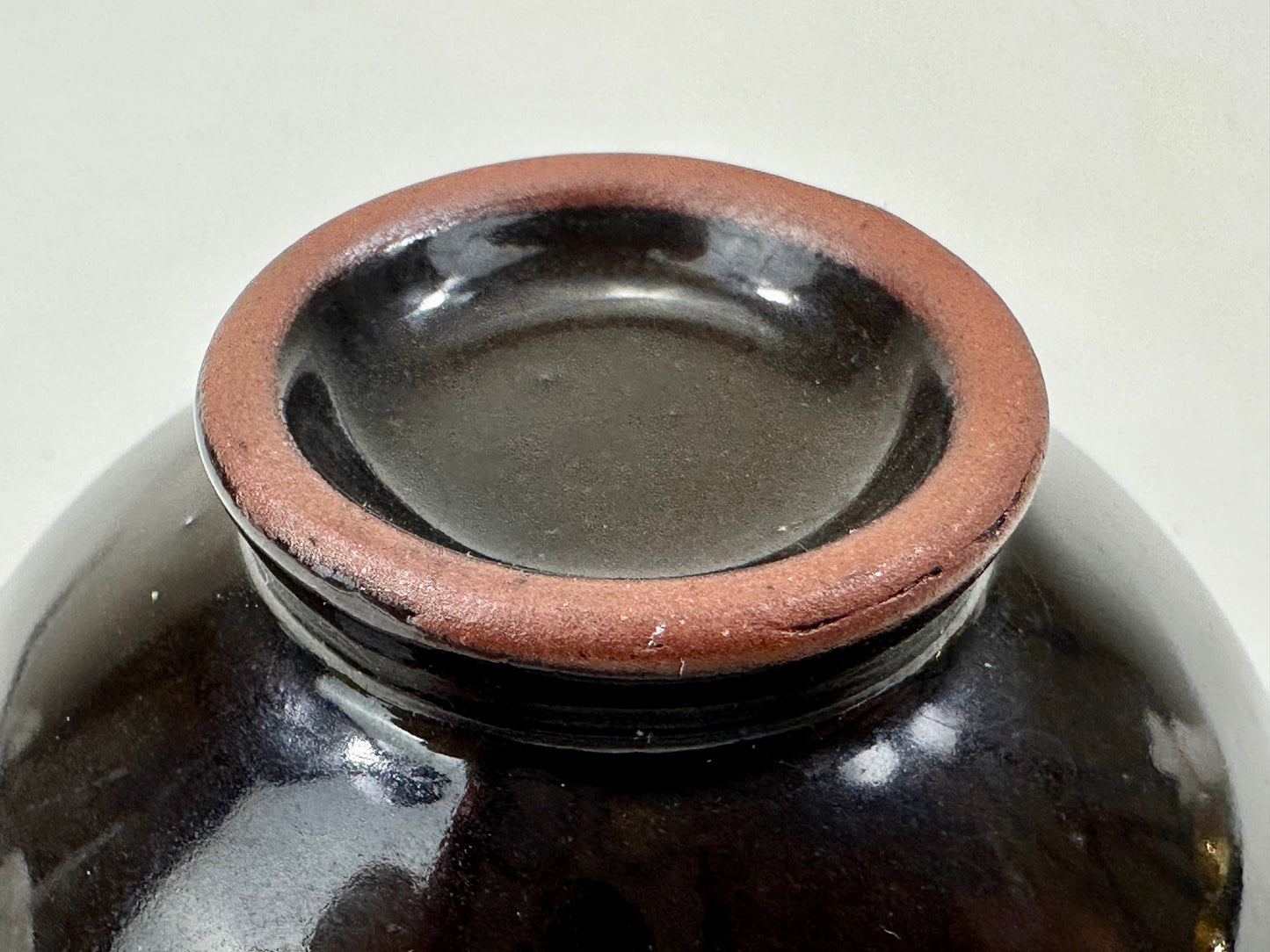 Vintage Japanese Late Showa Era Pottery Sake Cup 2.75"