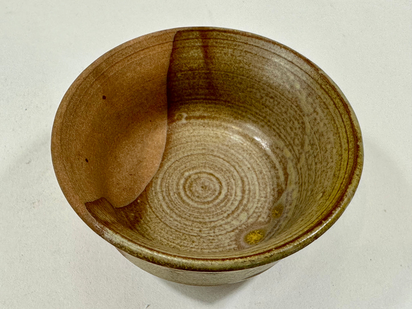 Vintage Japanese Late Showa Era Pottery Sake Cup 2.75"