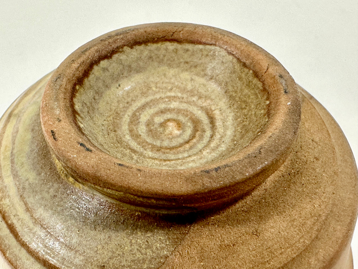 Vintage Japanese Late Showa Era Pottery Sake Cup 2.75"