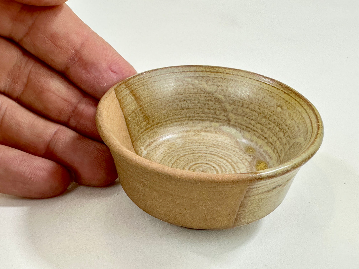 Vintage Japanese Late Showa Era Pottery Sake Cup 2.75"