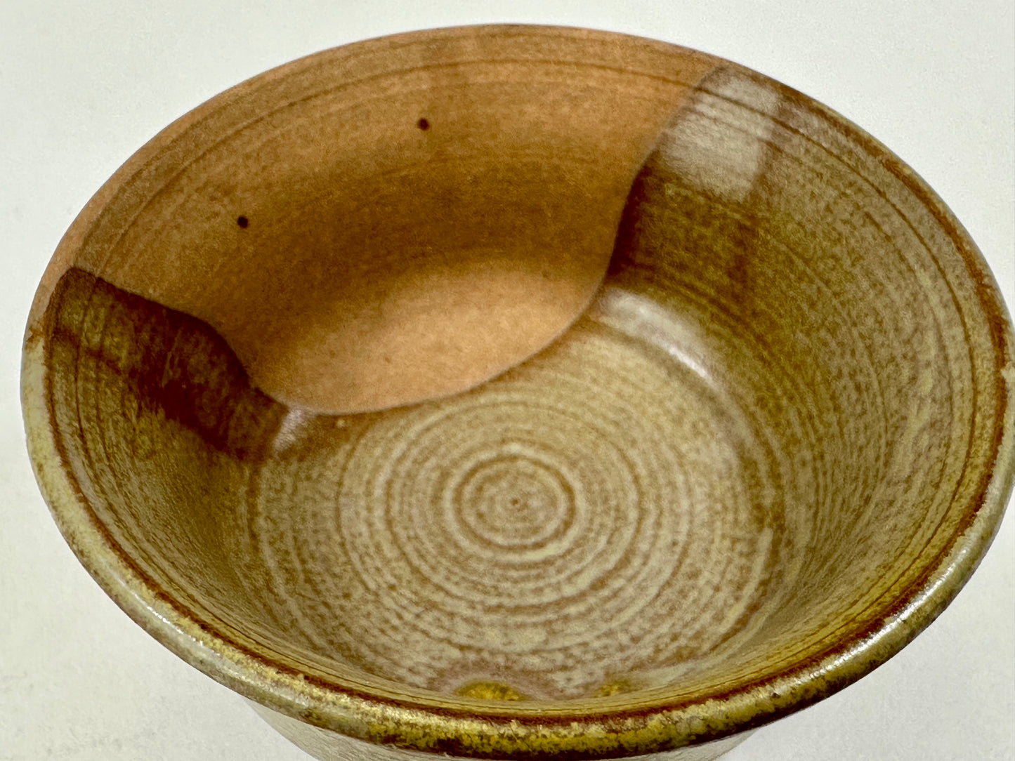 Vintage Japanese Late Showa Era Pottery Sake Cup 2.75"