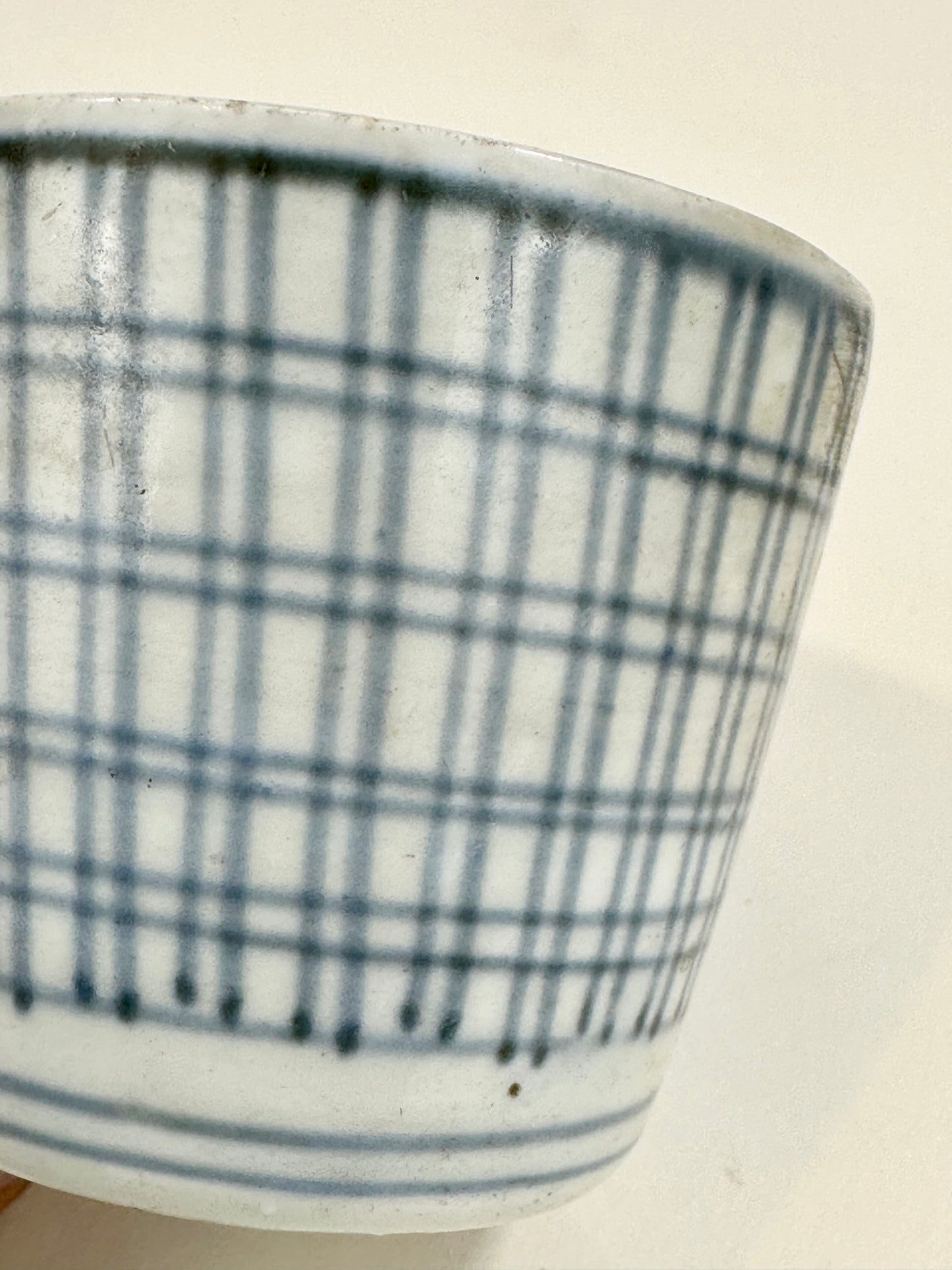 Antique Japanese Edo Era c1850's Imari Sake Cup Sobachoko (damage)