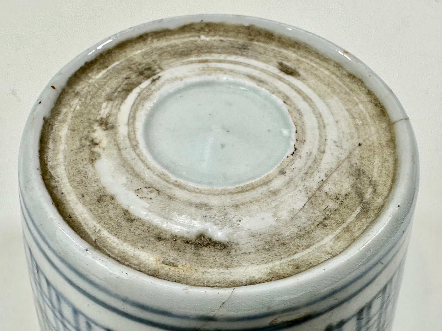 Antique Japanese Edo Era c1850's Imari Sake Cup Sobachoko (damage)