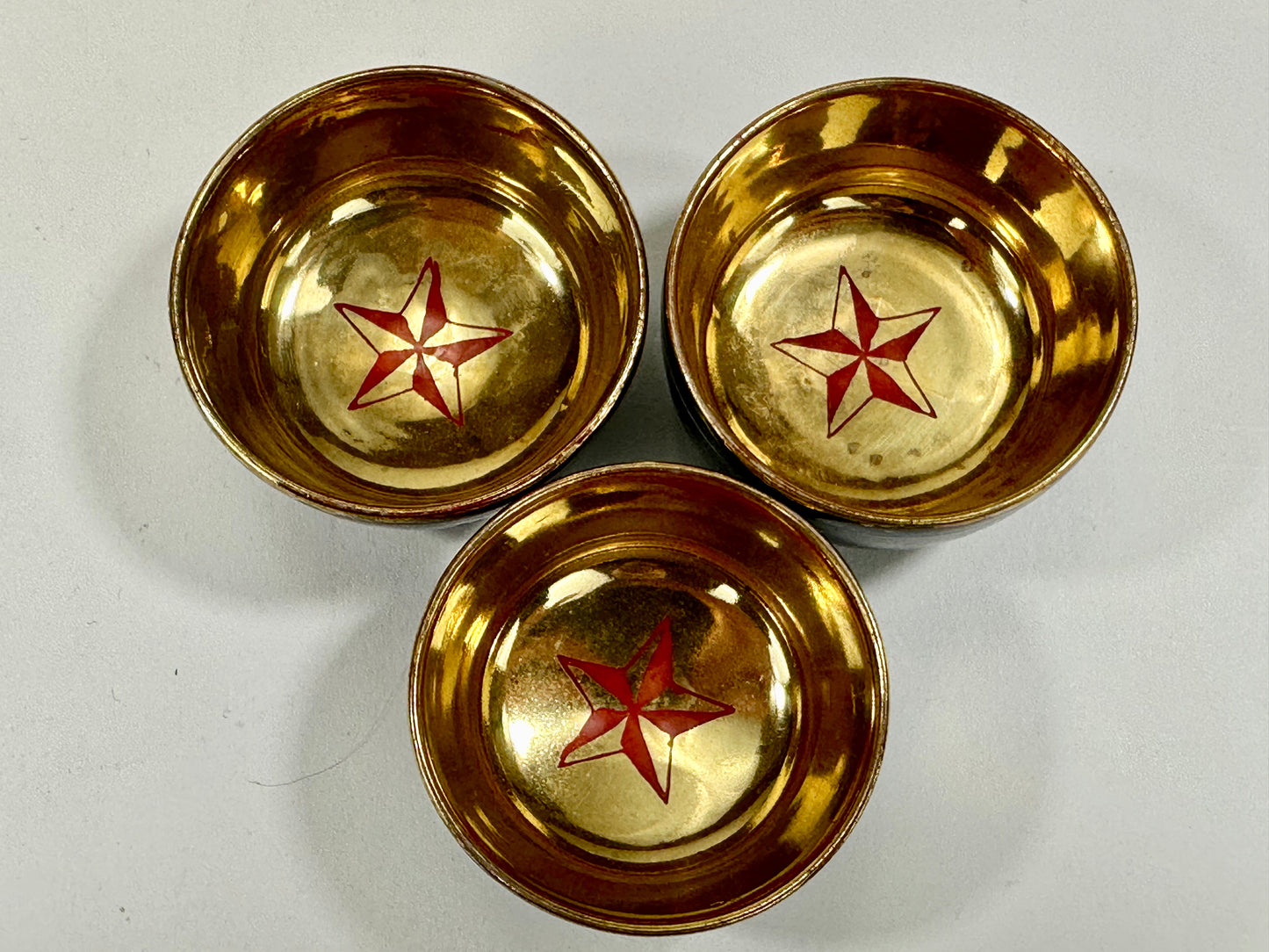 Antique Japanese Early Showa Era c1930's Military Sake Cup Kutani