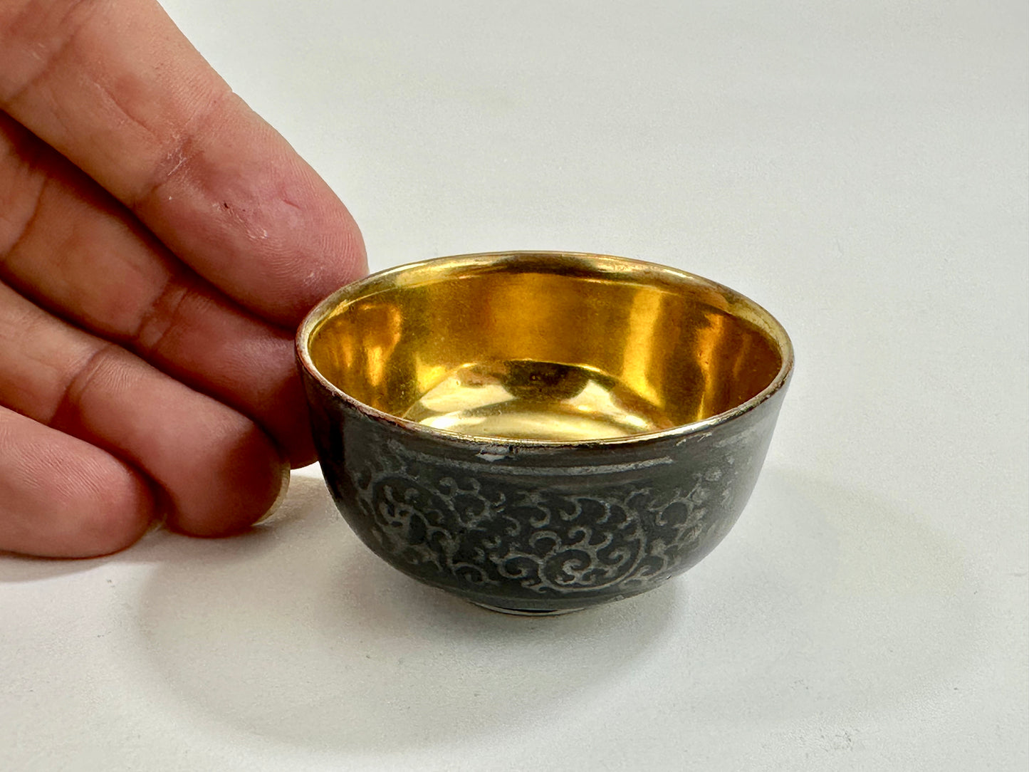 Antique Japanese Early Showa Era c1930's Sake Cup Kutani