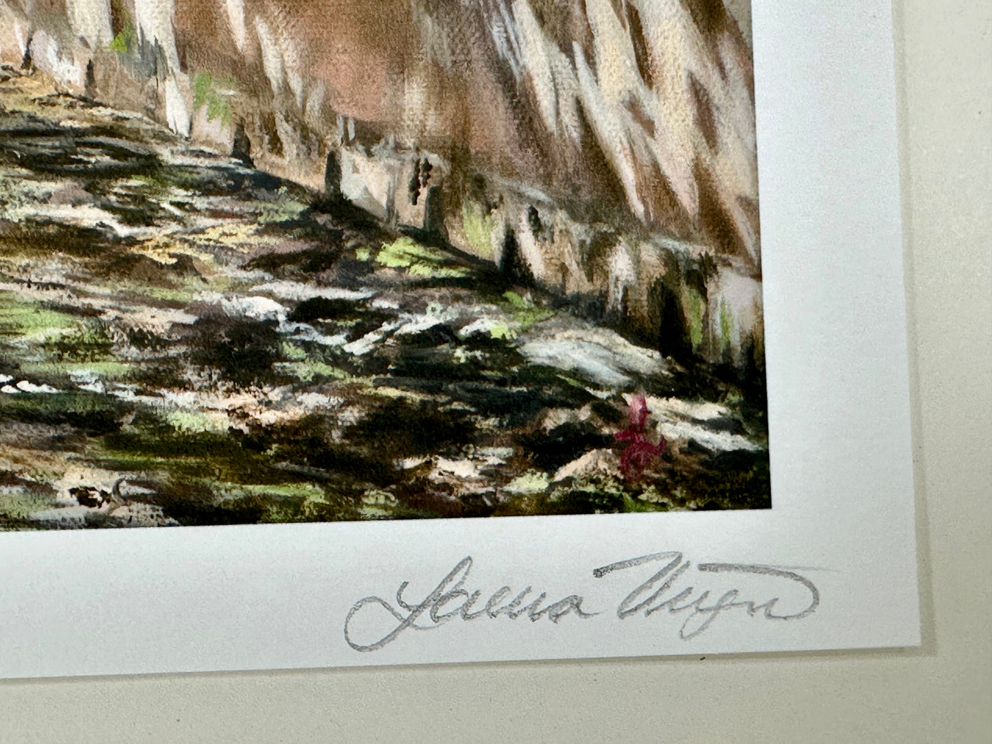 Giclée Print Signed by Laura Virgin "Mt Shosha" Limited Edition 10"x13"