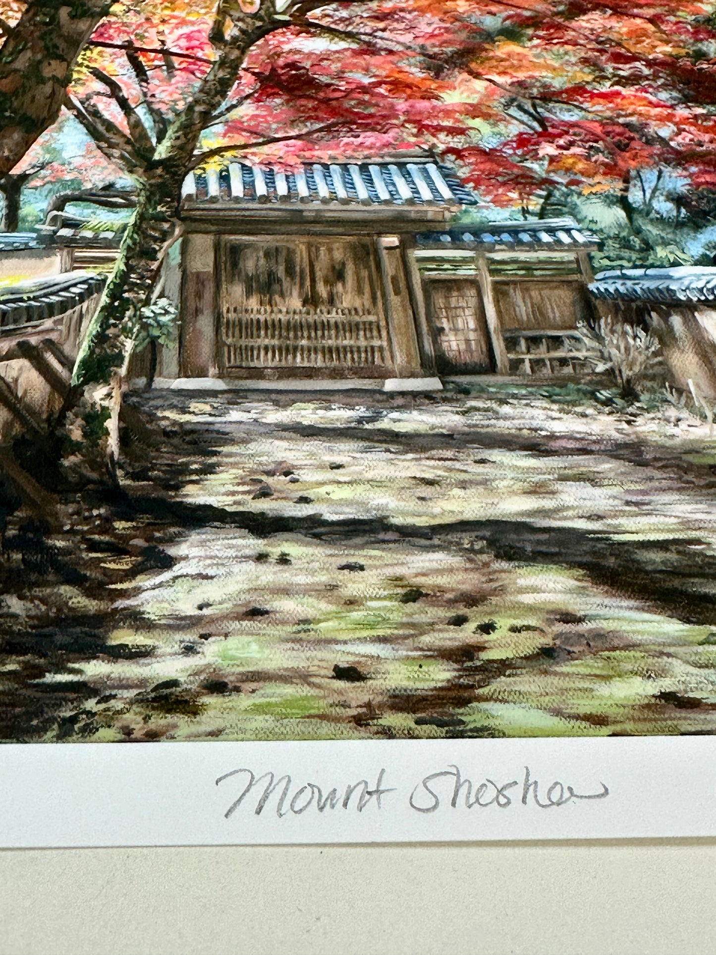 Giclée Print Signed by Laura Virgin "Mt Shosha" Limited Edition 10"x13"