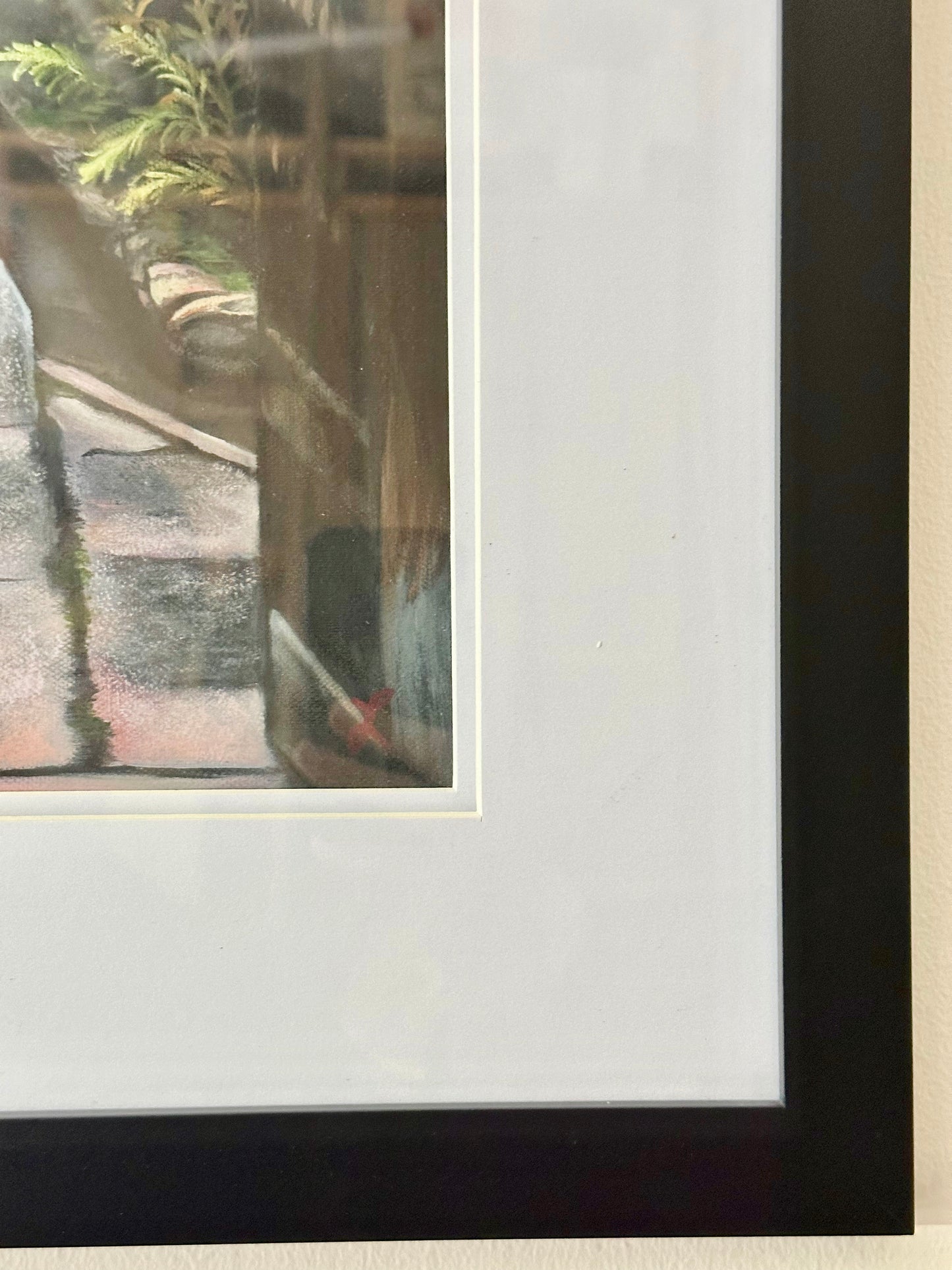Giclée Print by Laura Virgin "Gion" Framed 26"x32" Geisha Kyoto