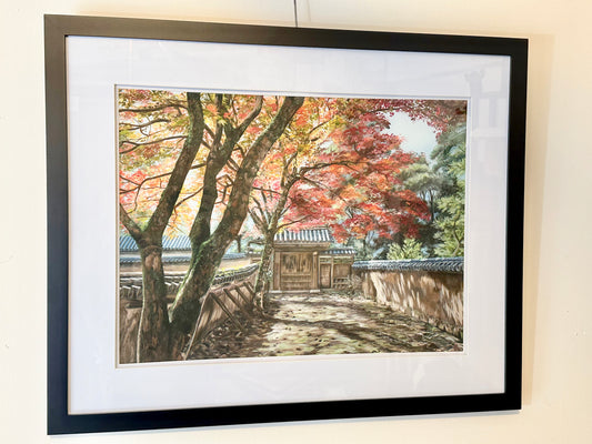 Giclée Print by Laura Virgin "Mt Shosha" Framed 32"x26"
