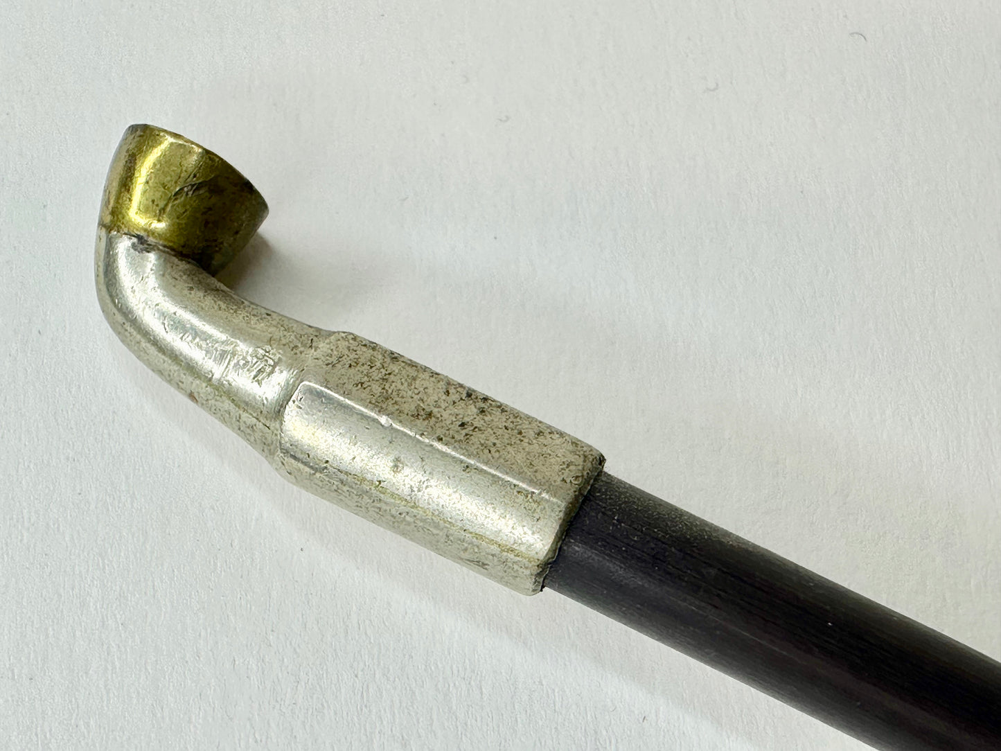 Antique Meiji Era c1870's Japanese Bronze Signed Kiseru Good Draw 9.5"