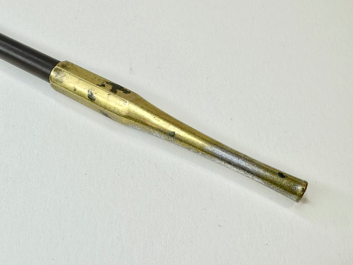 Antique Meiji Era c1870's Japanese Bronze Signed Kiseru Good Draw 9.5"
