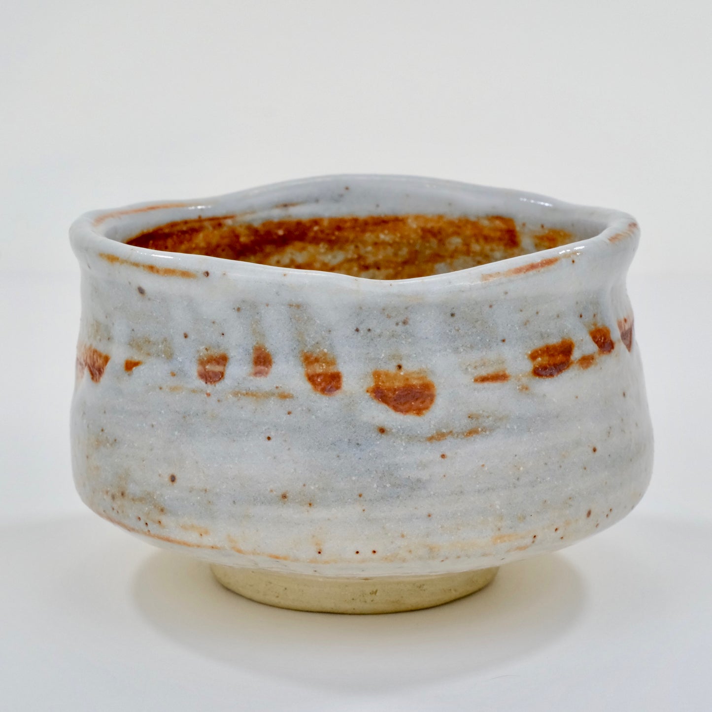 Vintage Japanese Hand Thrown Ceramic Tea Bowl Chawan 5"