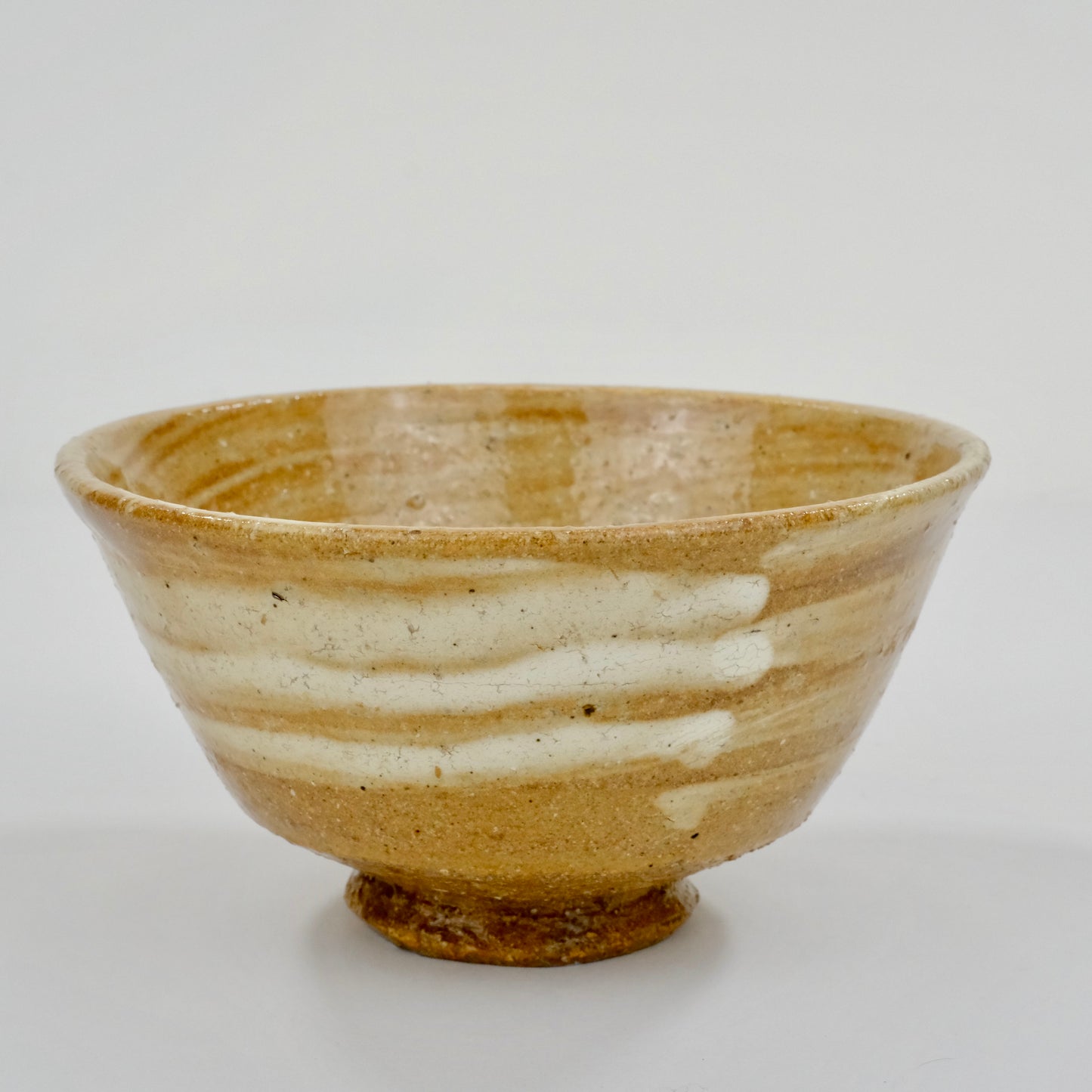 Vintage Japanese Hand Thrown Ceramic Tea Bowl Chawan 5"