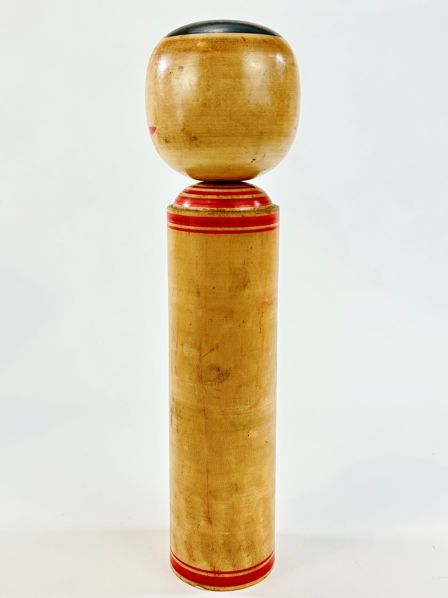 Vintage Japanese Kokeshi Doll Wooden Signed by Artist 12" Hand Painted