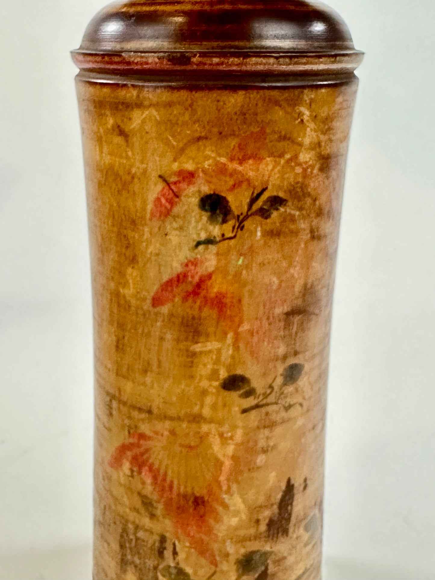 Vintage Japanese Kokeshi Doll Wooden Signed by Artist 12" Hand Painted