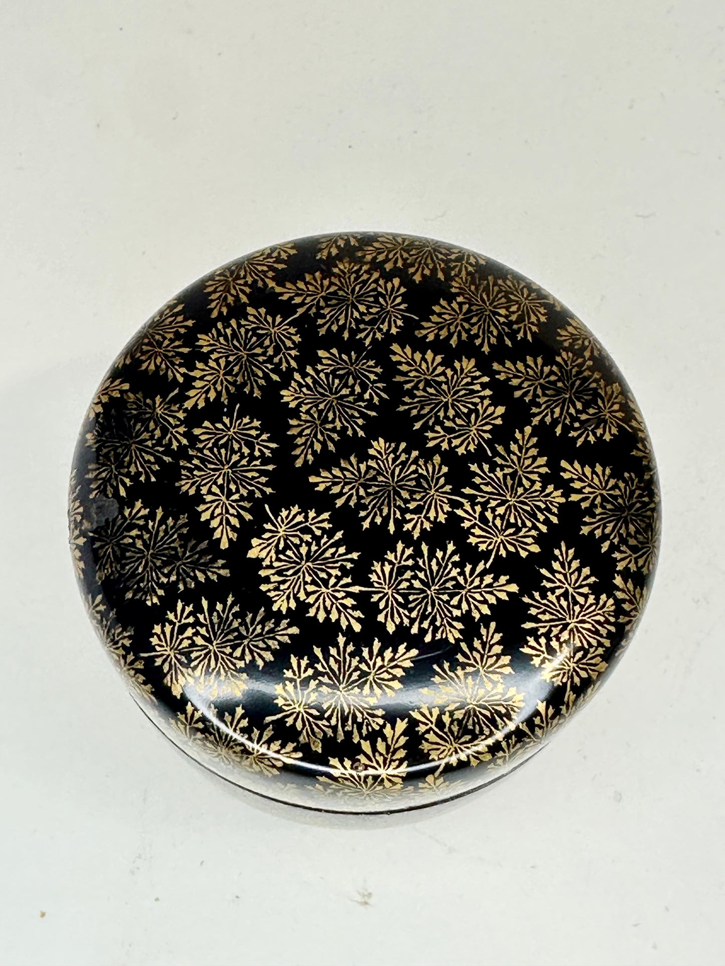 Vintage Japanese Tea Ceremony Natsume Gold Makie Tea Caddy 2.5”