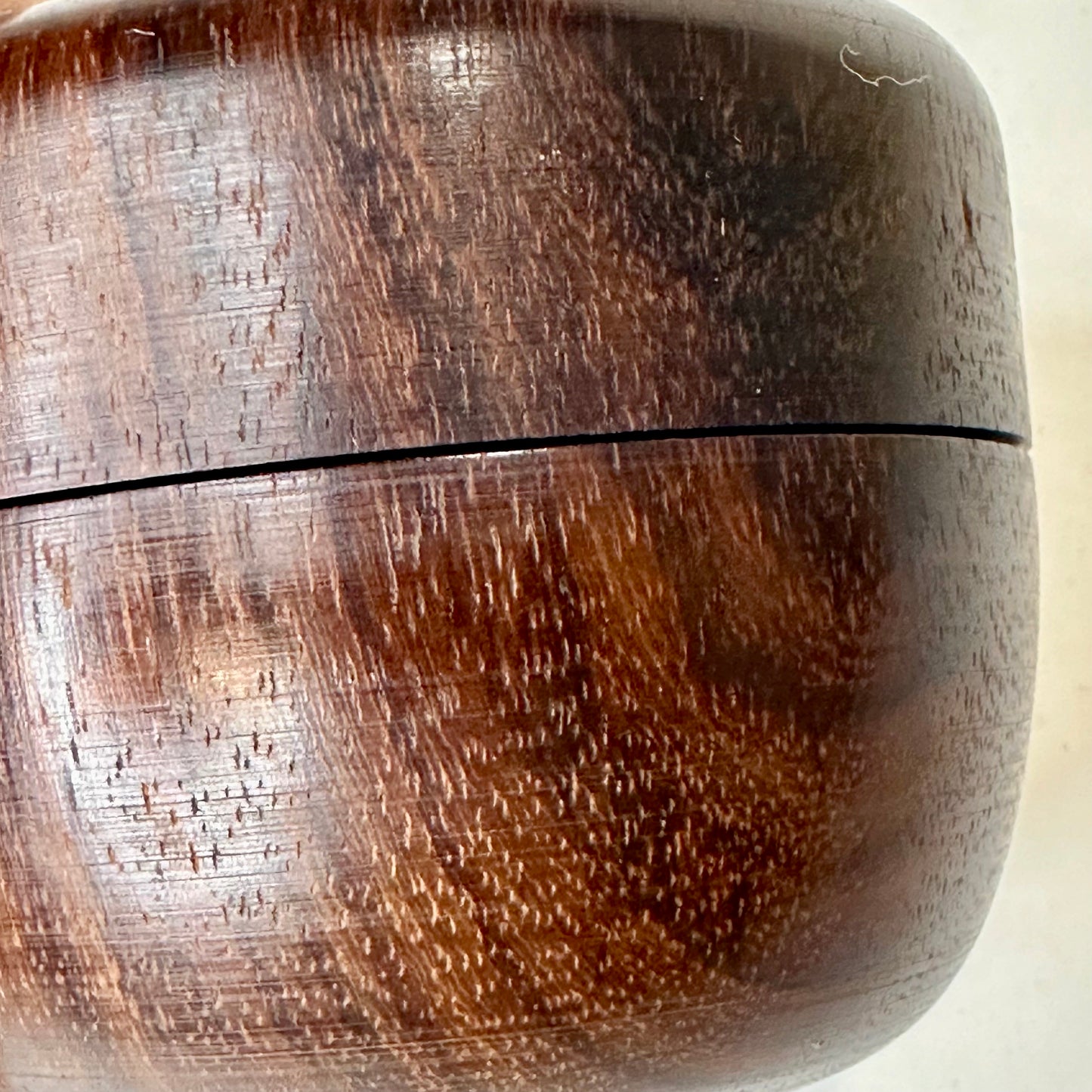 Vintage Japanese Tea Ceremony Natsume Hardwood Tea Caddy 3”