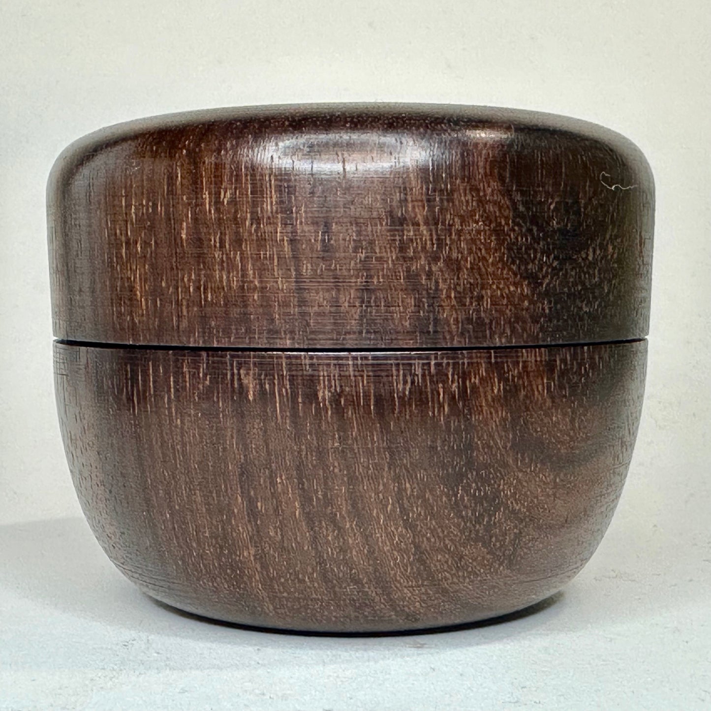 Vintage Japanese Tea Ceremony Natsume Hardwood Tea Caddy 3”