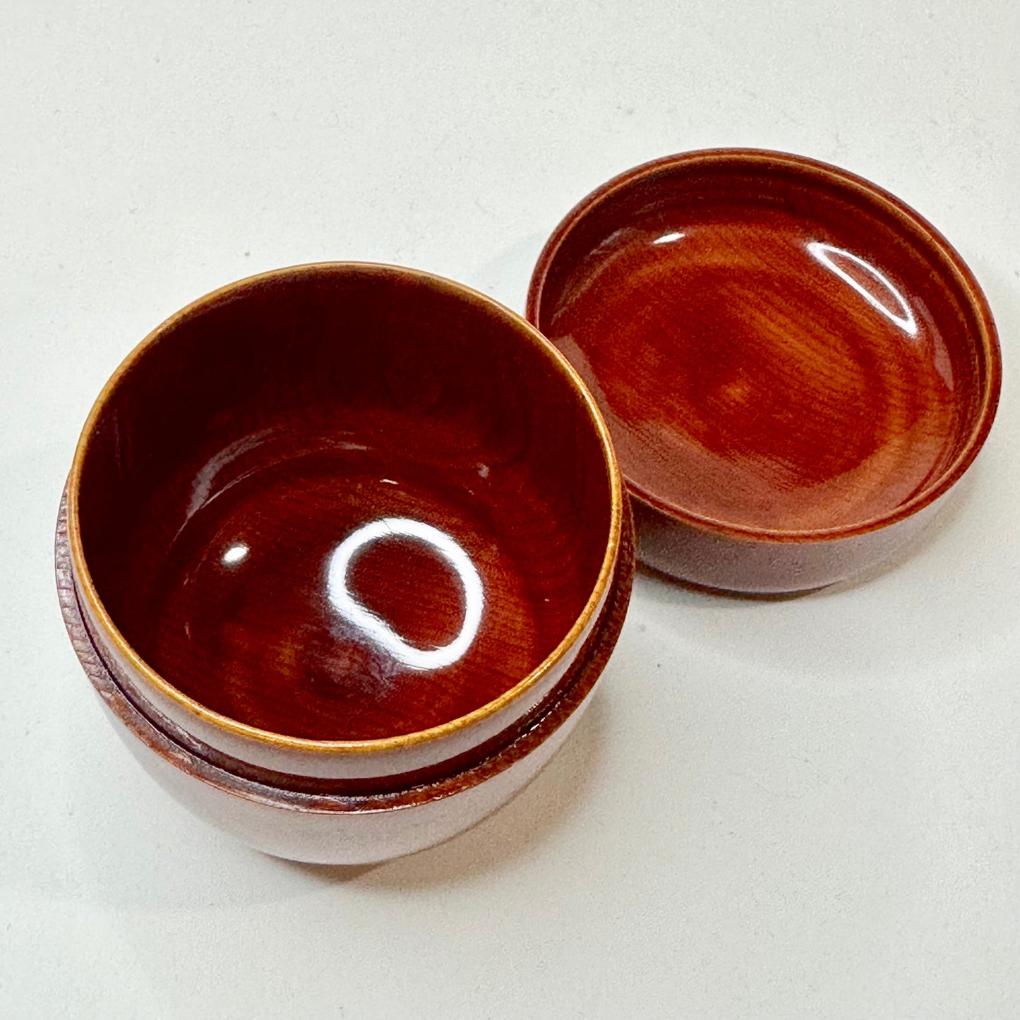Vintage Japanese Tea Ceremony Natsume Hida Shunkei Tea Caddy 2.5”