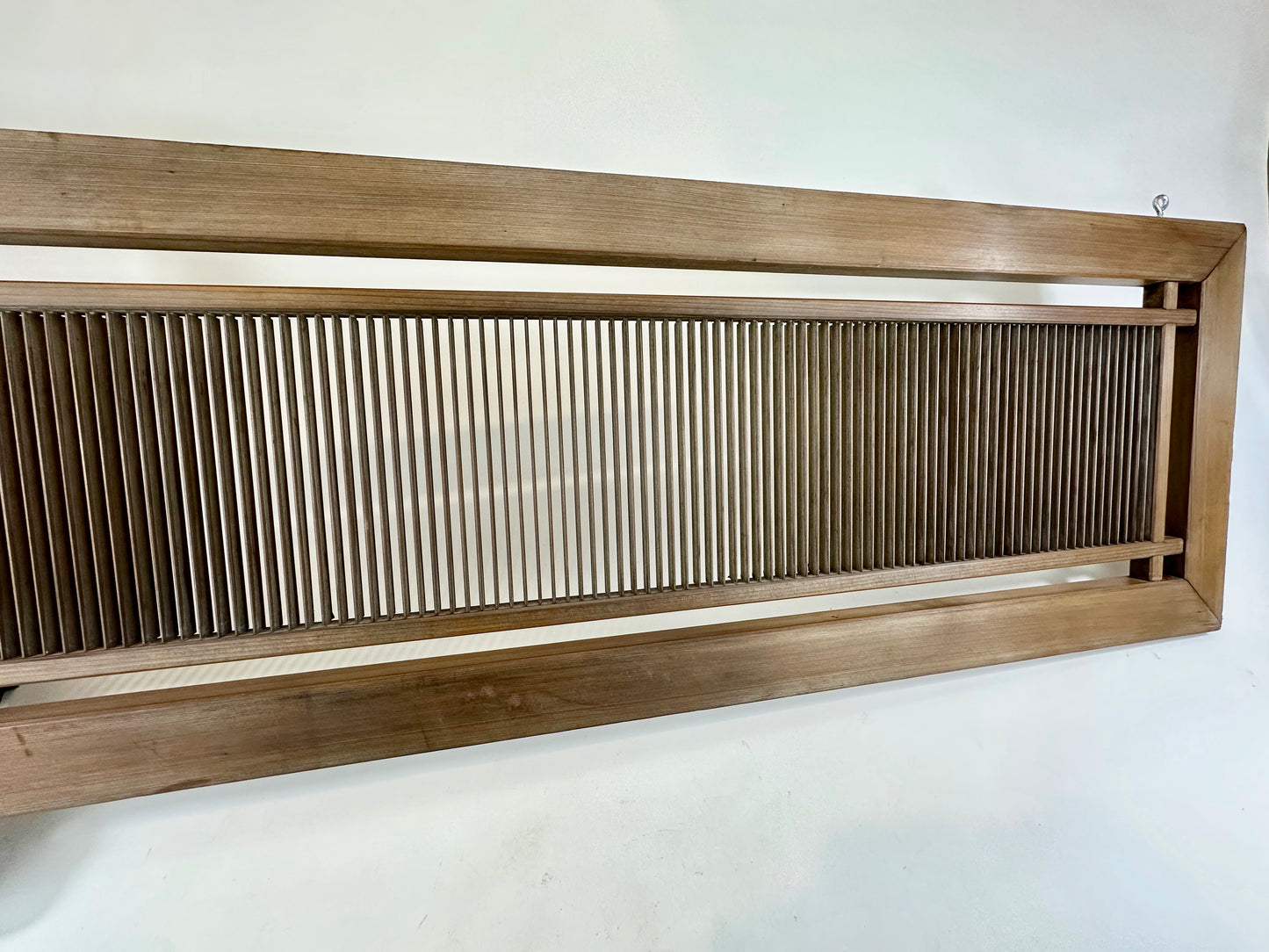 Vintage Japanese Ranma Transom Geometric Lattice Sugi Wood 67"
