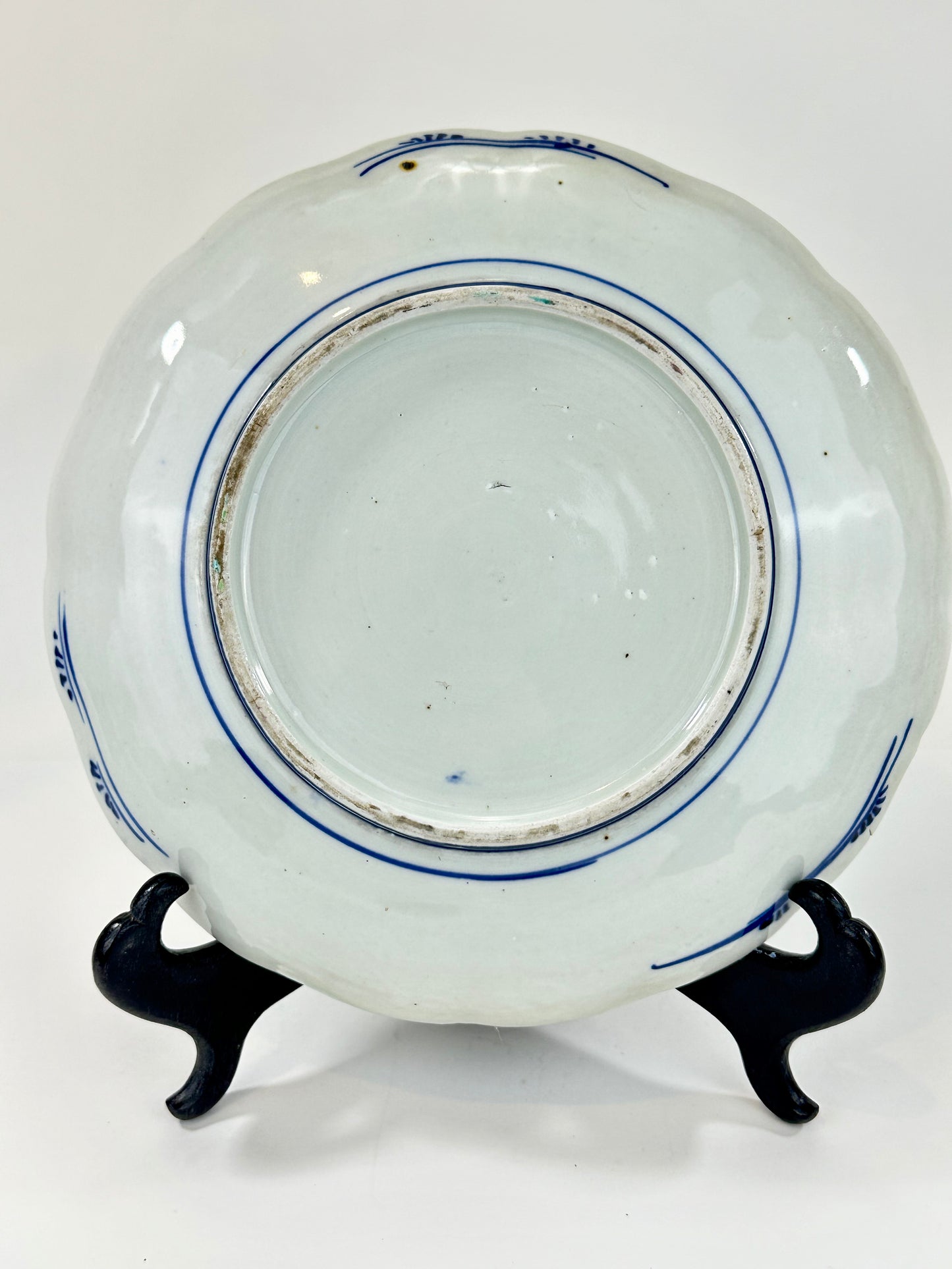 Antique Japanese Edo Era 19th Century Imari Ceramic Plate 8.75"