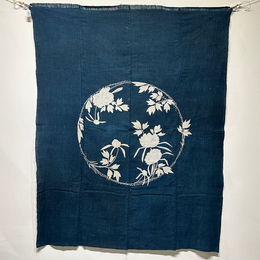 Antique Japanese 19th Century Textile - Tsutsugaki 49"x62" #60