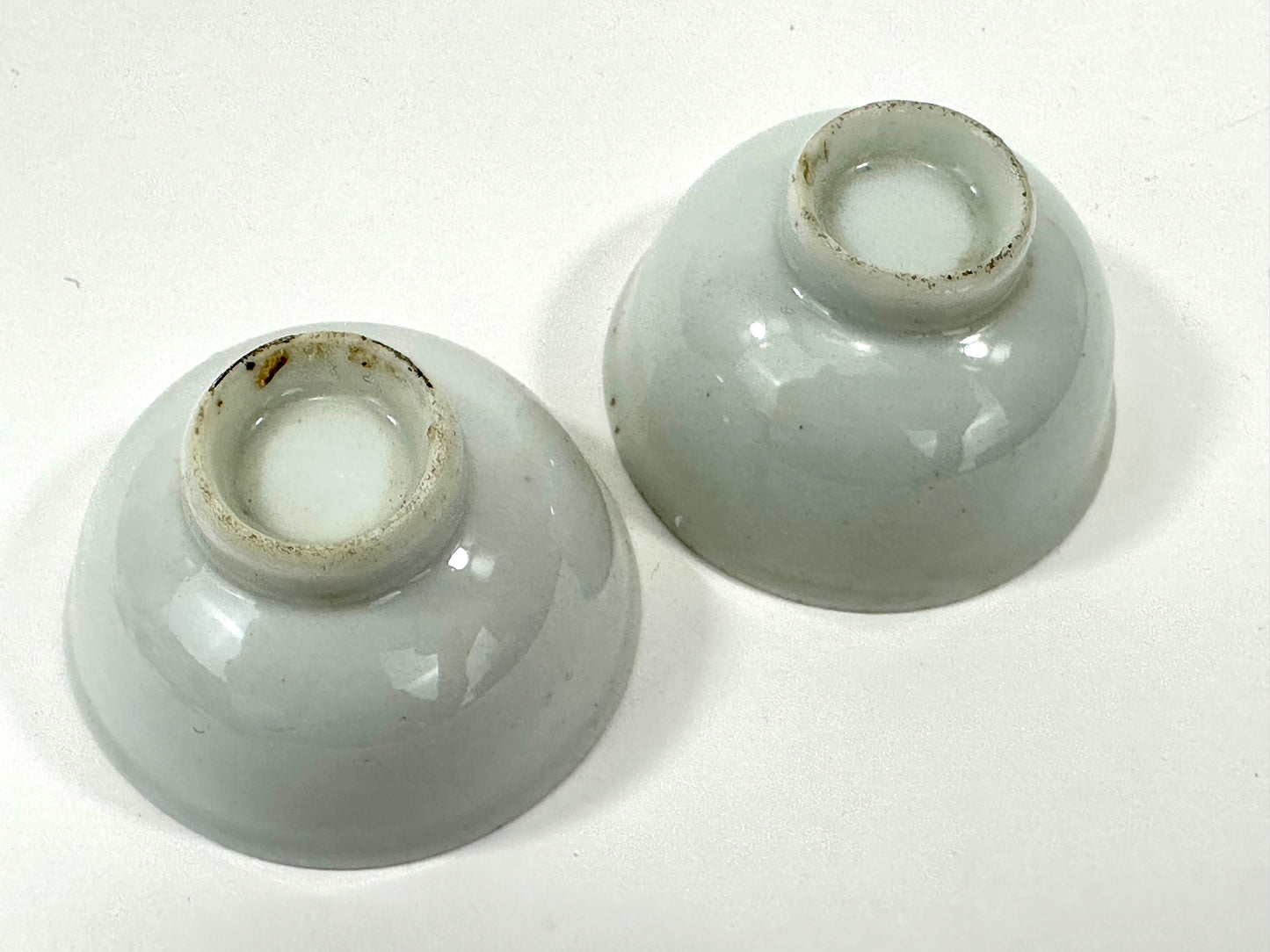 Vintage Japanese Sake Cups (2) Crane with Pine