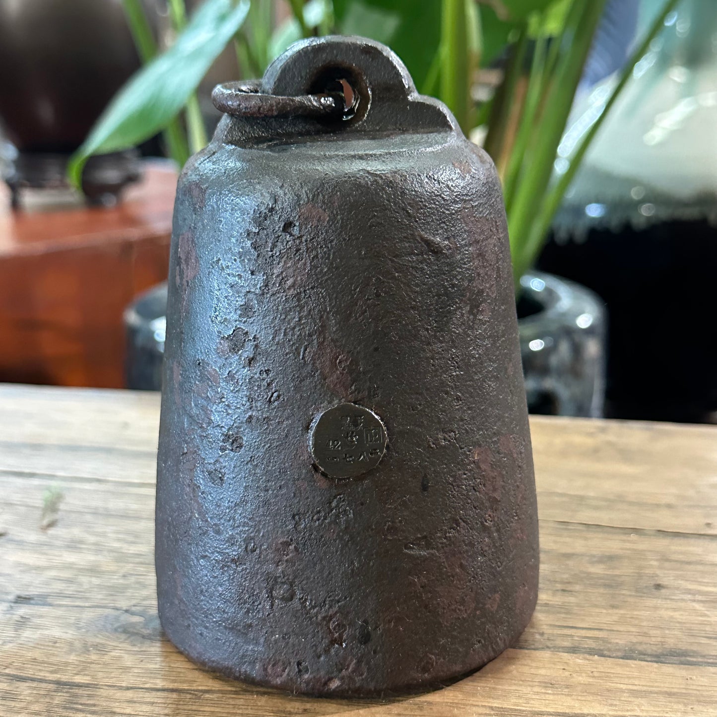 Antique Japanese Meiji Era (1868-1912) Hakari Tenbin Balance 10lbs Weight 5.5"