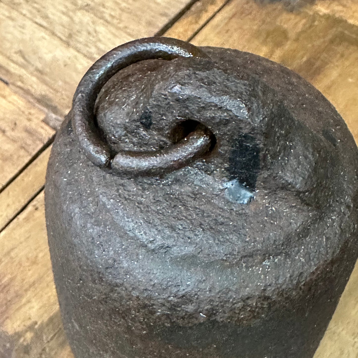Antique Japanese Meiji Era (1868-1912) Hakari Tenbin Balance 8lbs Weight 4.5"