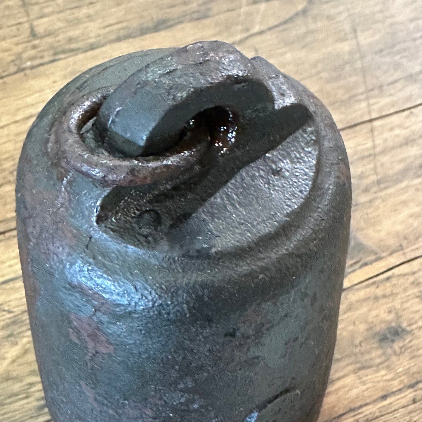 Antique Japanese Meiji Era (1868-1912) Hakari Tenbin Balance 10lbs Weight 5.5"