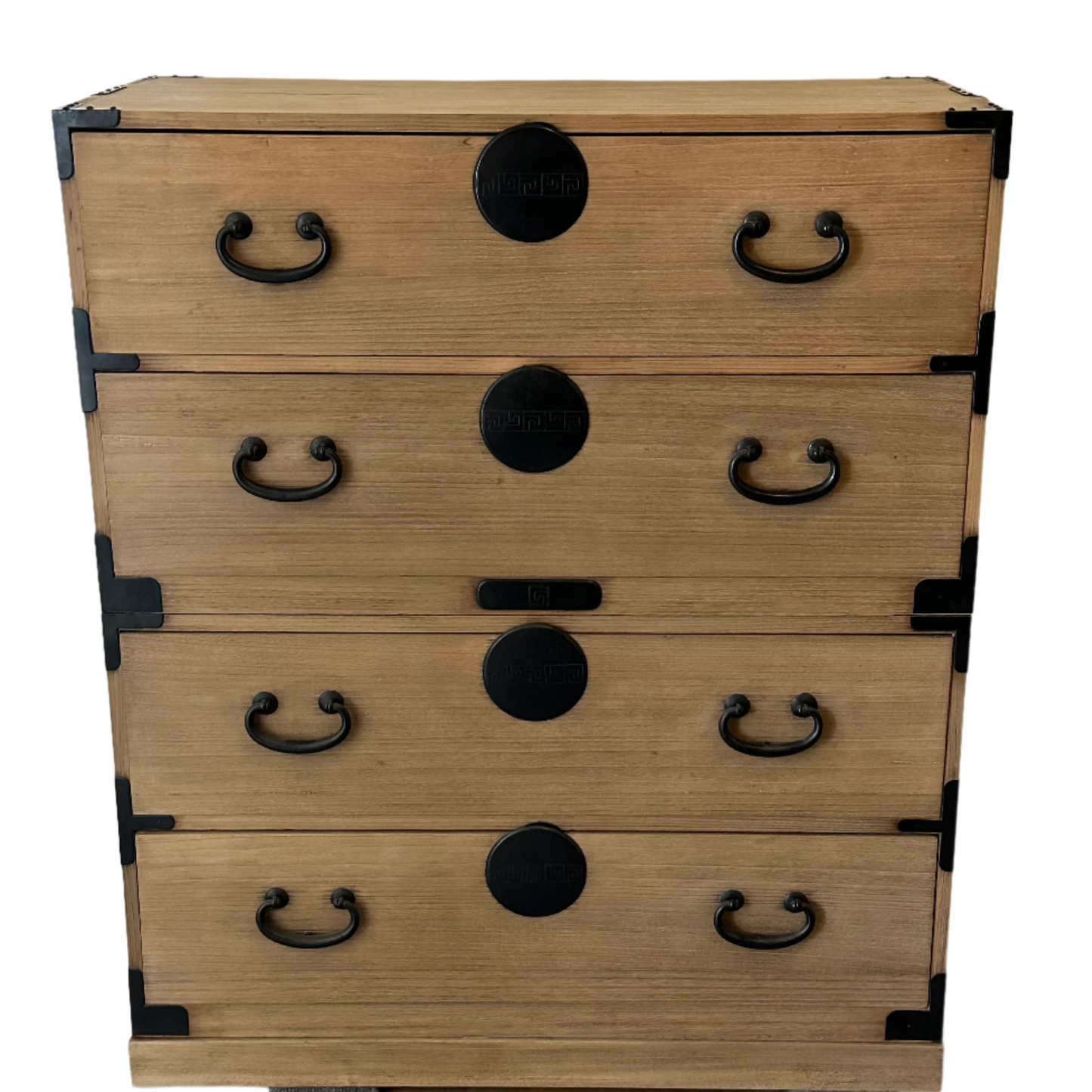 Antique Japanese Clothing Tansu Showa Era c1930's Ishodansu Kiri Paulownia 38"W