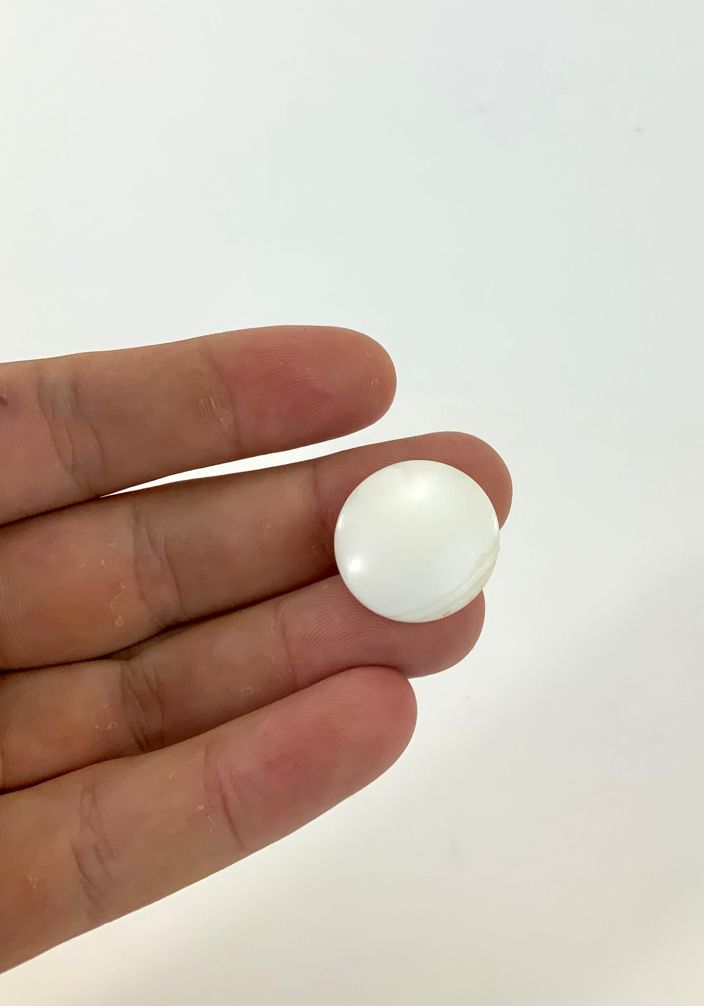 Vintage Japanese Go Game Stones 9mm X10 For Replacement - White Shell