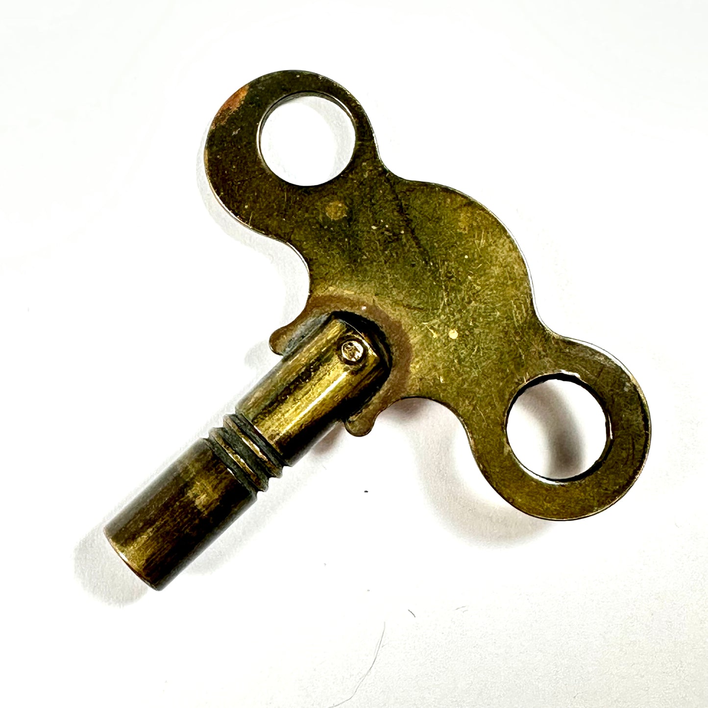 Antique American Brass Clock Key Ansonia Clock Co. 19thC Wind-Up Key