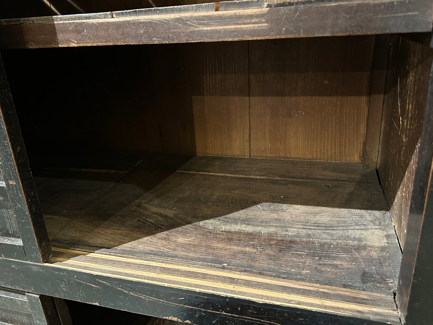 Antique Japanese Mid Edo Era c1700's Tansu Chest Sugi 54"W