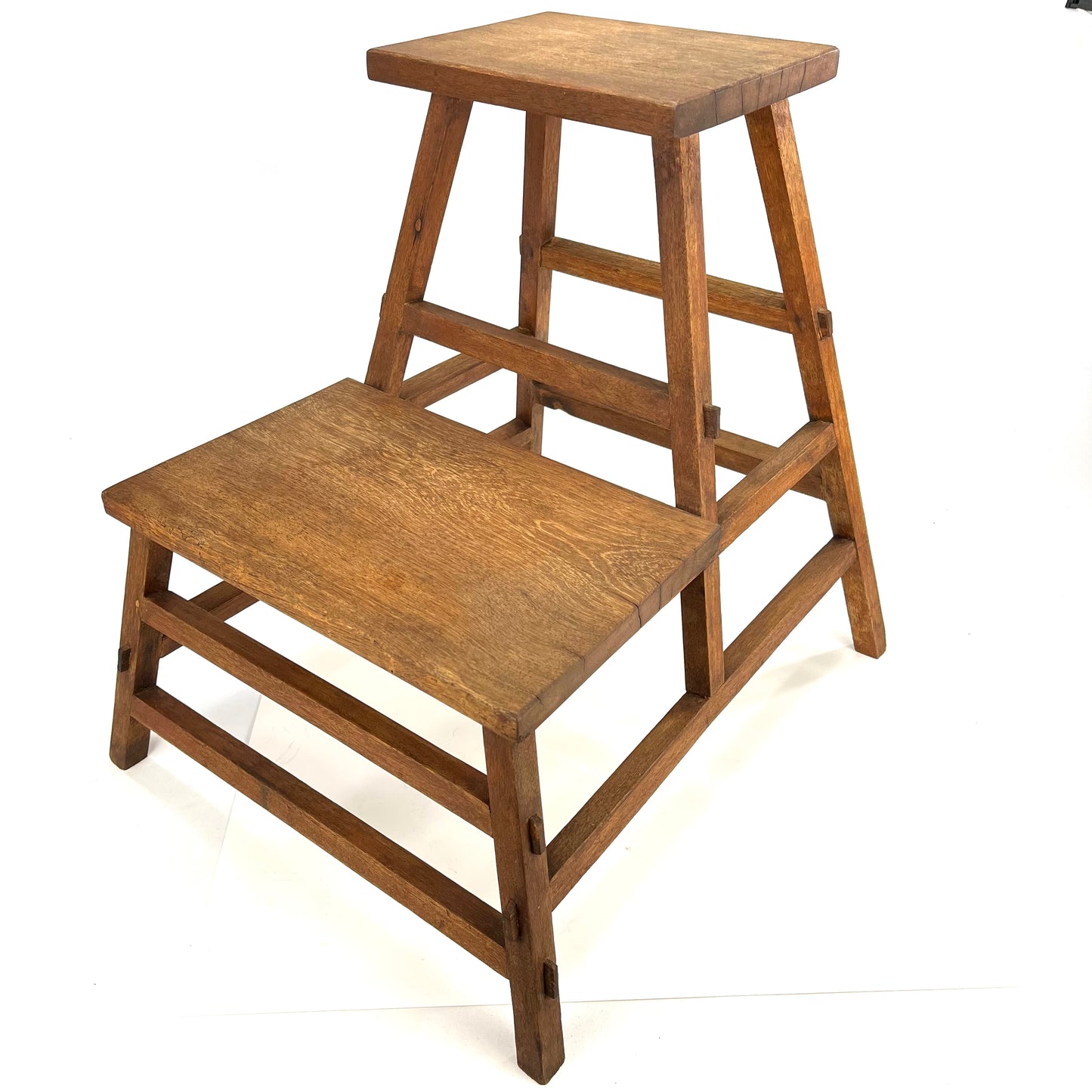 Antique Japanese Taisho Era c1920's Step-stool Mortis & Tenon Joinery