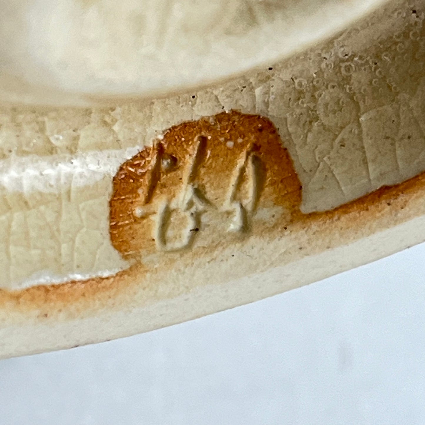 Signed Tea Ceremony Chawan Tea Bowl w/ Gold Clouds & Multicolored Hills
