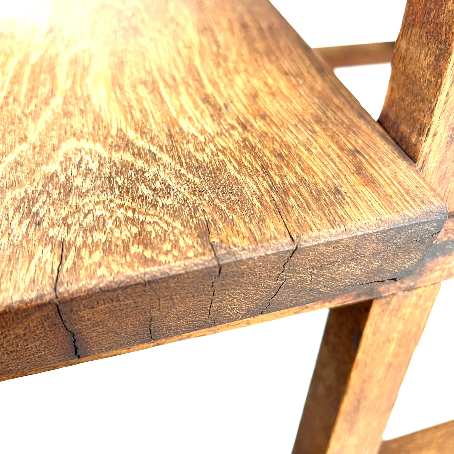 Antique Japanese Taisho Era c1920's Step-stool Mortis & Tenon Joinery