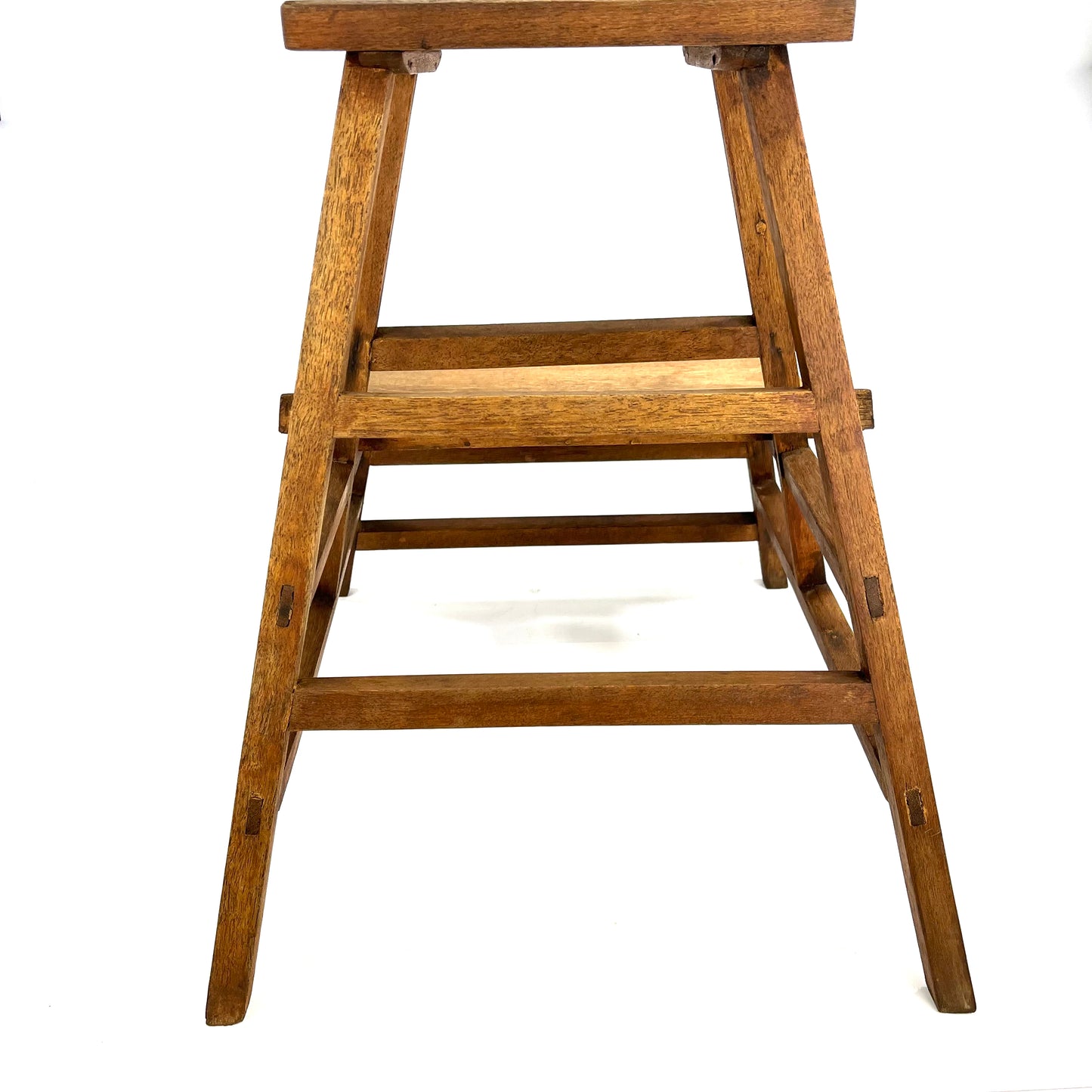 Antique Japanese Taisho Era c1920's Step-stool Mortis & Tenon Joinery