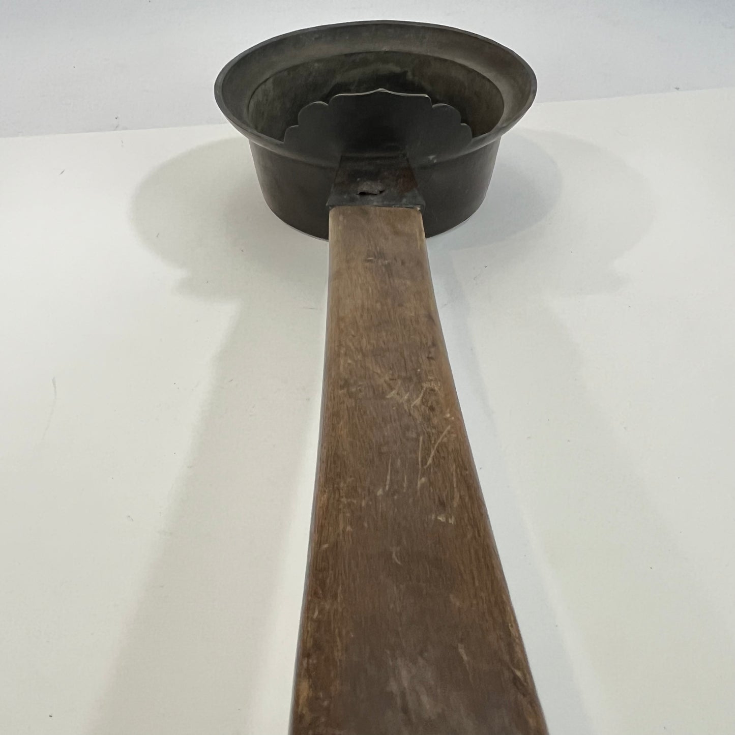 Vintage Japanese Bronze Silk Fabric Iron Hot Coals