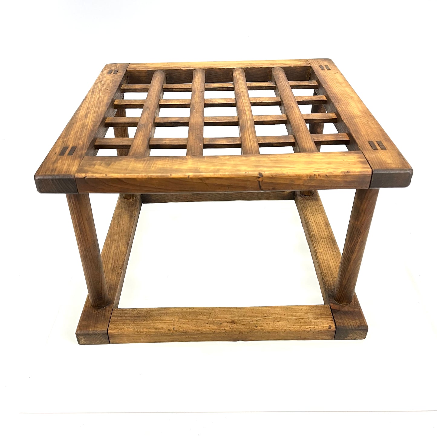 Antique Japanese 1800’s Sugi Wood Kotatsu Table 18"