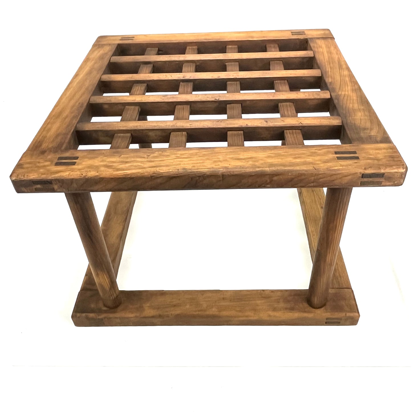 Antique Japanese 1800’s Sugi Wood Kotatsu Table 18"