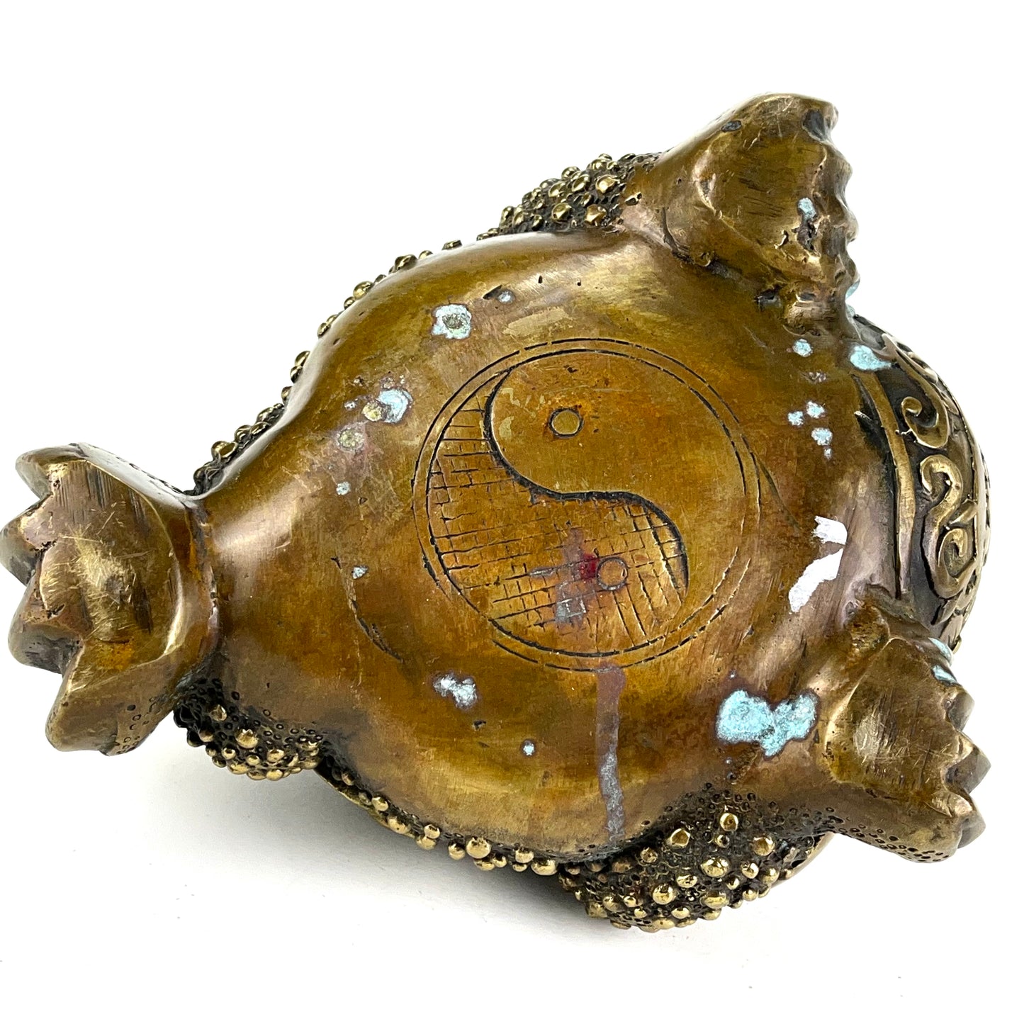 Vintage Chinese Bronze Statue Money Toad 5”