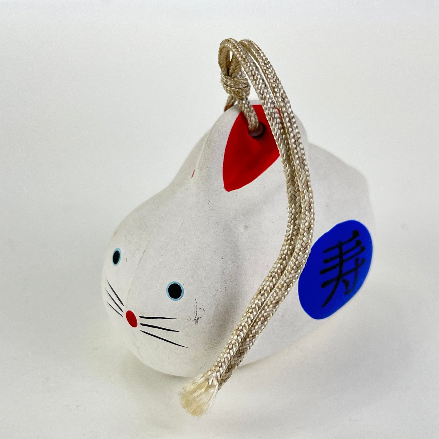 Vintage Japanese Zodiac Animal Rabbit Small Ceramic Bell 2”