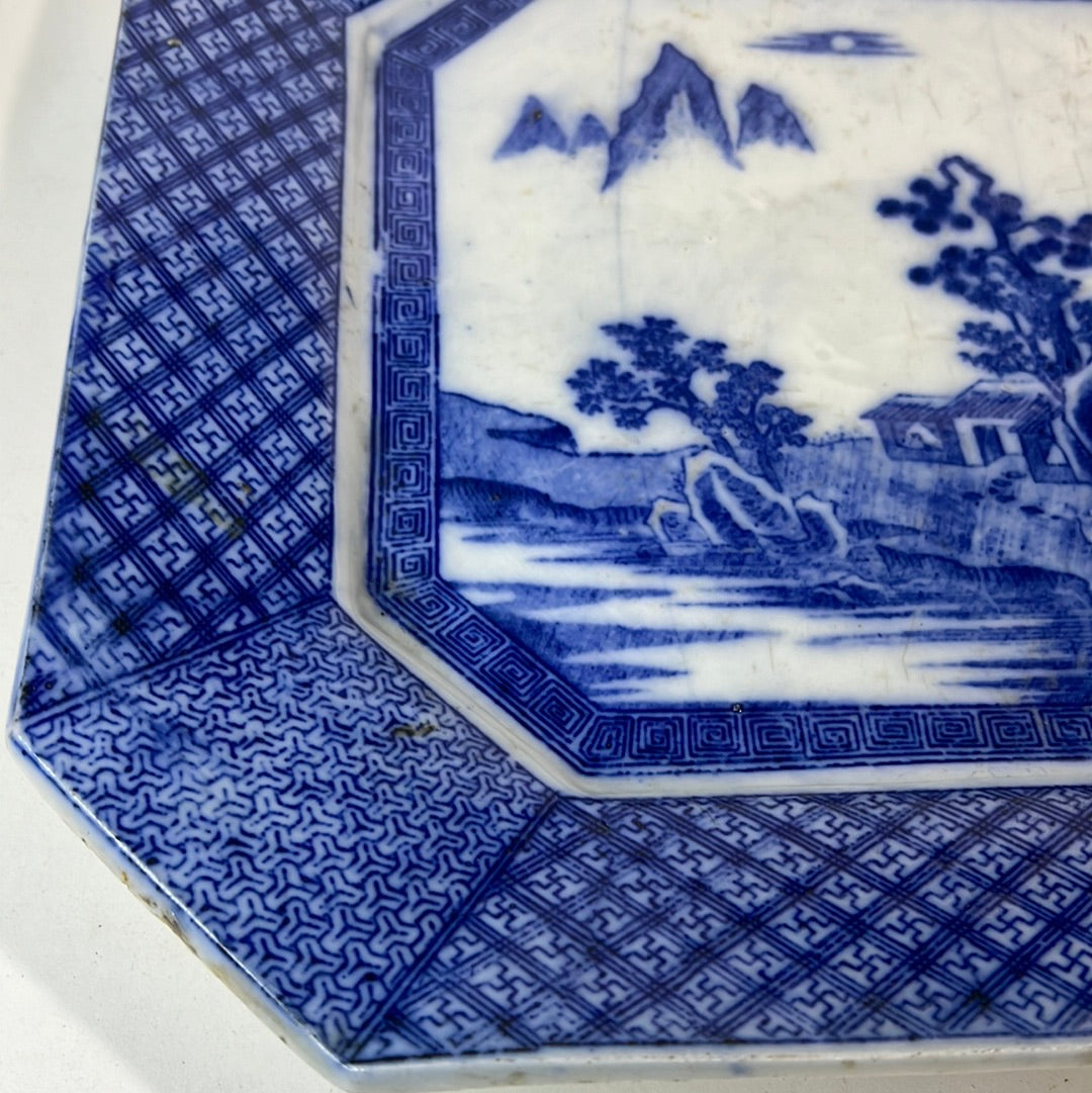 Antique Meiji Era Japanese Ceramic Imari Plate