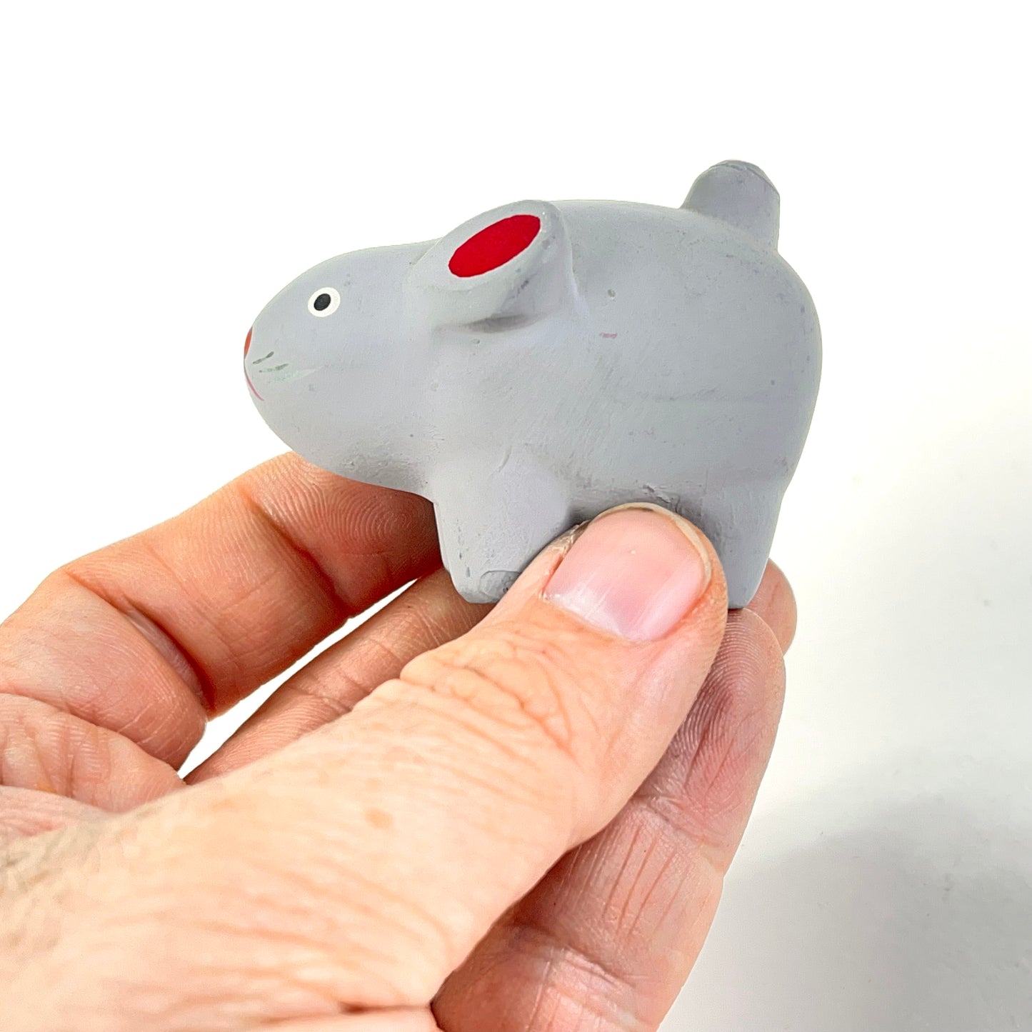 Vintage Japanese Zodiac Animal Rat Small Ceramic Bell 2”