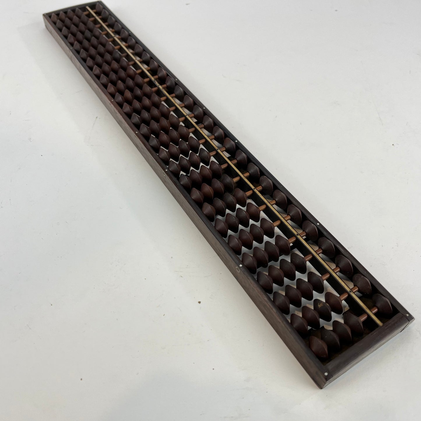 Japanese Abacus Soroban 126 Wooden Bead w/ Rolled Fingerboard 26 Decimal Places 15”Wide