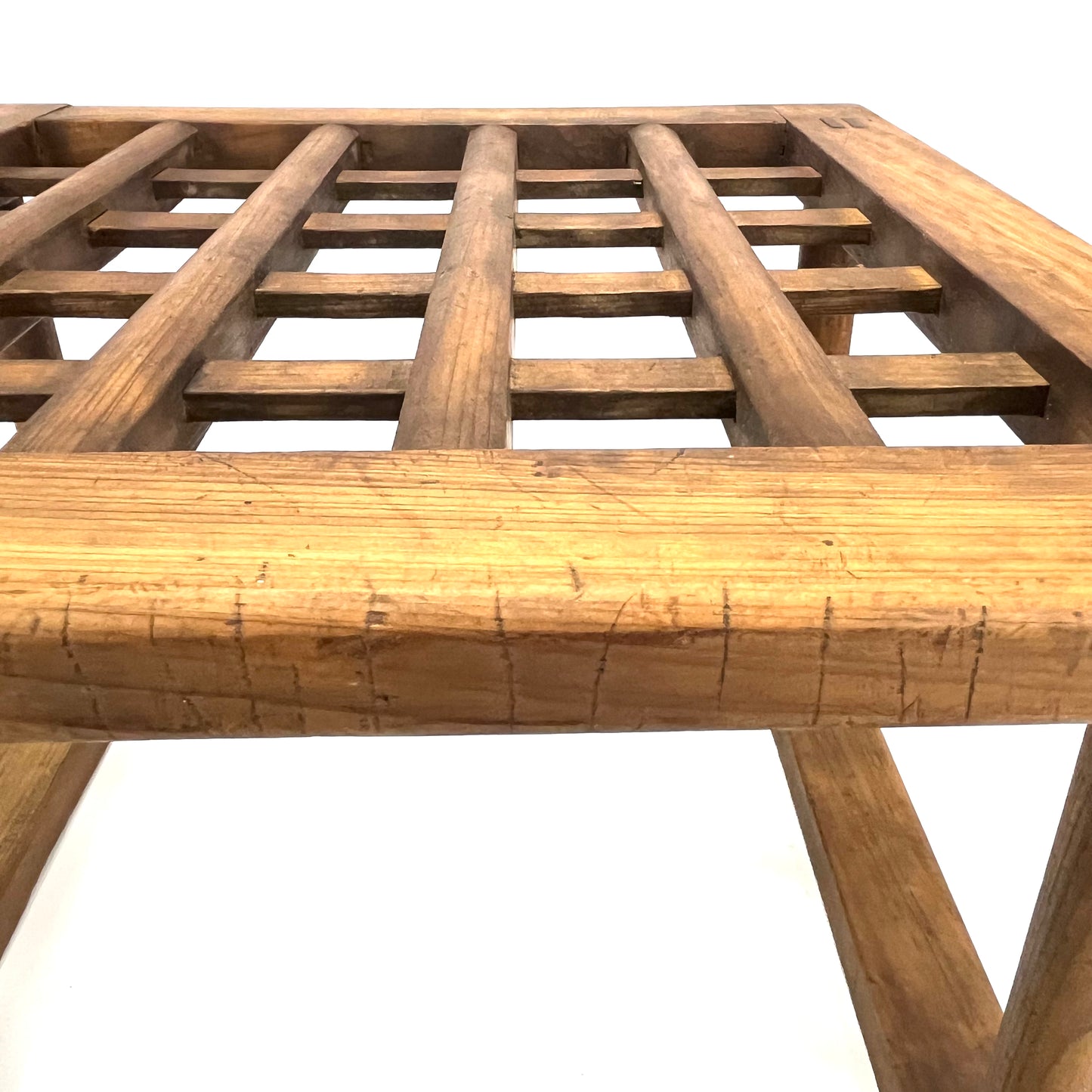 Antique Japanese 1800’s Sugi Wood Kotatsu Table 18"