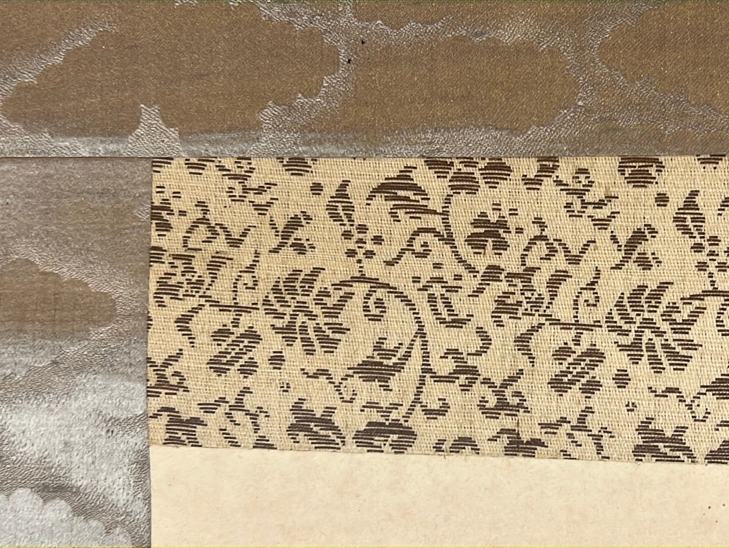 Japanese Scroll Hand Painted on Paper Taisho Era 77”